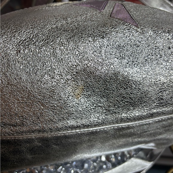 Coach 2010 limited edition rehab Poppy Metallic Silver Star Spotlight Tote EUC - Picture 14 of 16